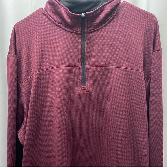 PGA Tour jacket men's size XXL pullover 1/2 zip burgundy golf golfer - Picture 4 of 9